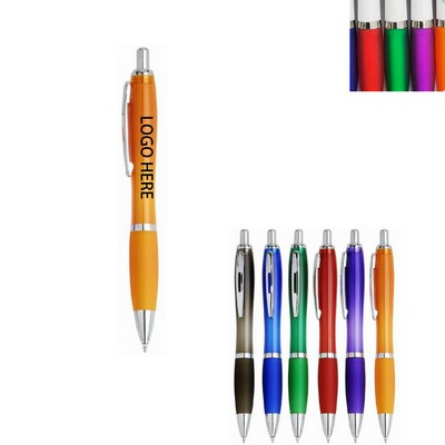 Click-action advertising plastic oil-based ballpoint pen