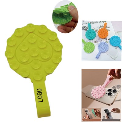 Dual-Suction Silicone Phone Mount - Strong Grip Multi-Surface Holder