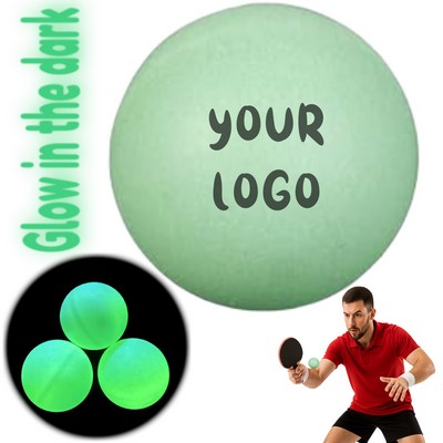Custom Glow In Dark Table Tennis Ball