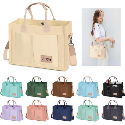 Canvas Single Shoulder Handbag
