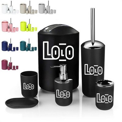 6Pcs Bathroom Accessories Set