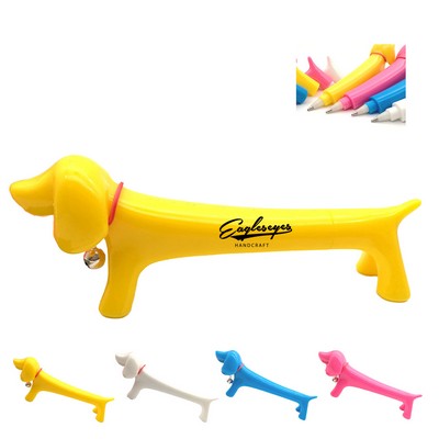 Cartoon Dog Bell Decorated Ballpoint Pen
