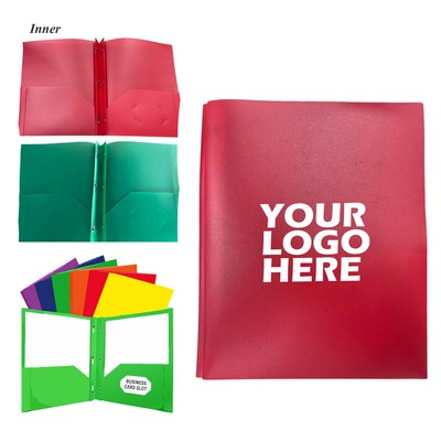 Plastic Folders with Pockets