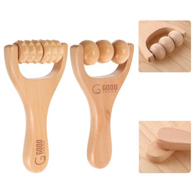 Wooden Hand Roller Massager