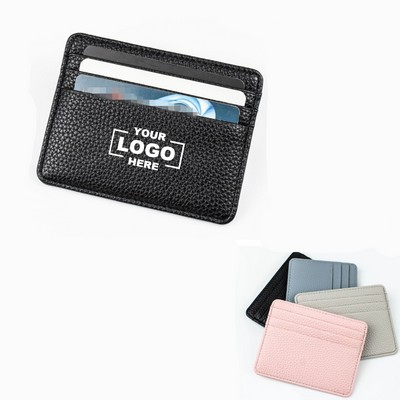 Slim PU Leather Card Holder