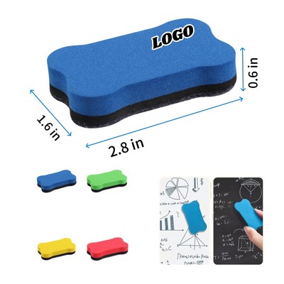 Magnetic Whiteboard Eraser Felt EVA Dustless Bone