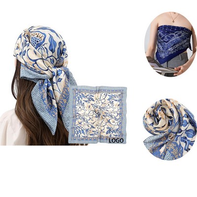 Satin Silk Sleep Scarf Women Hair Wrap Night