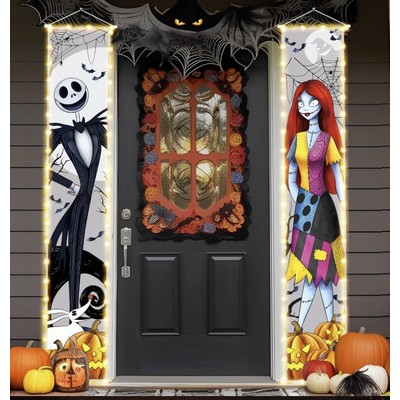 Full Custom Halloween Couplets Halloween Spooky Glow In The Dark Halloween Porch Banner