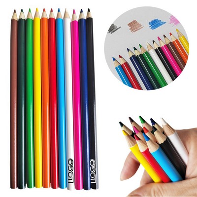 12-Color Round Barrel Colored Pencil