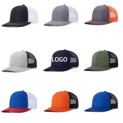 Premium Cotton & Mesh 6-Panel Trucker Hat