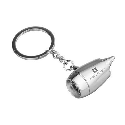 Aircraft Engine Keychain