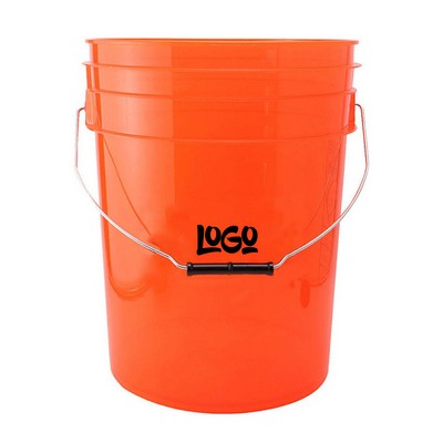 5 Gallon Thickened Transparent Plastic Car Wash Bucket