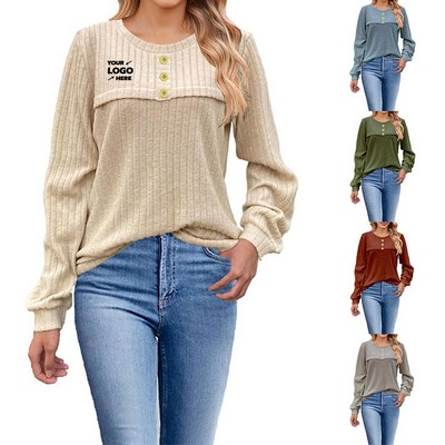Women's Buttons Long Sleeve Shirt