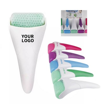 Facial Massage Ice Roller With Plastic Handle