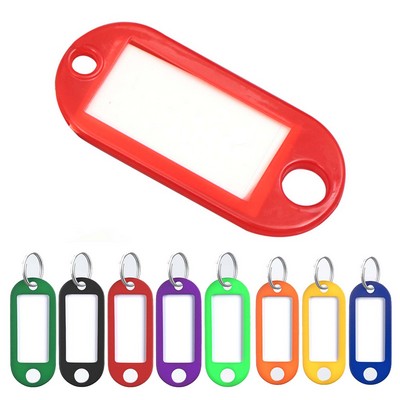 Colorful Plastic Tag Keychain