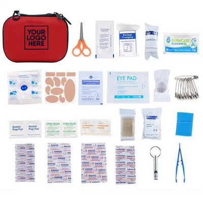 127Pc First Aid Kit In Easy Carry Eva Zipper