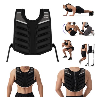 Adjustable Weighted Vest 10-20LBS For Men And Women Strength Training Running And Rucking