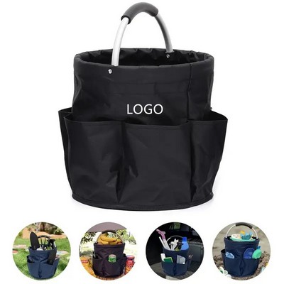 Canvas Garden Tool Storage Bags with Multiple Pockets