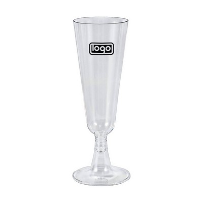 5 Oz Disposable Clear Plastic Champagne Glass