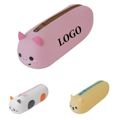 Cartoon Silicone Pencil Case