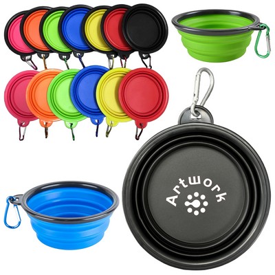 Foldable Dog Travel Food Bowl