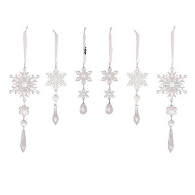 Creative Acrylic Snowflake Ornament for Christmas Decor