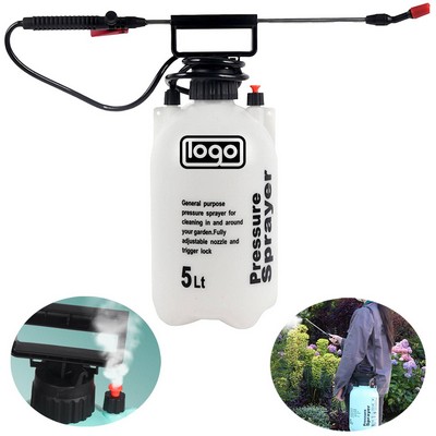 1 Gallon Plastic Garden Pump Sprayer Bottle w/ Shoulder Strap