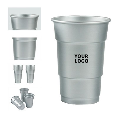 Aluminum Alloy Beer Mug With Gradient Color Design