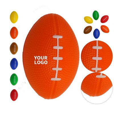 PU Foam Rugby Shape Stress Reliever Ball