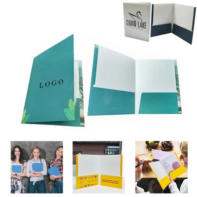 Two Pocket Folders Presentation Folder School Office Meeting