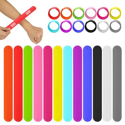 Rainbow Silicone Slap Bracelet