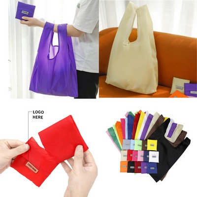 Collapsible Grocery Tote with Pocket