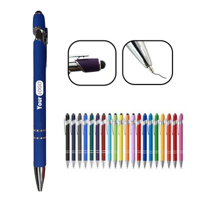 Metal Ballpoint Pen With Stylus