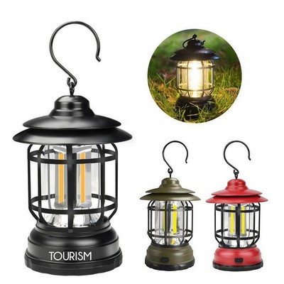 Retro Camping Lantern Light