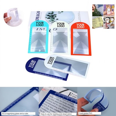 3X Bookmark Magnifier With Ruler