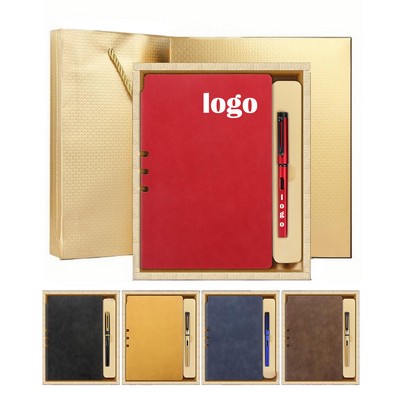 PU Suede Cover Notebook Stationery Gift Pack