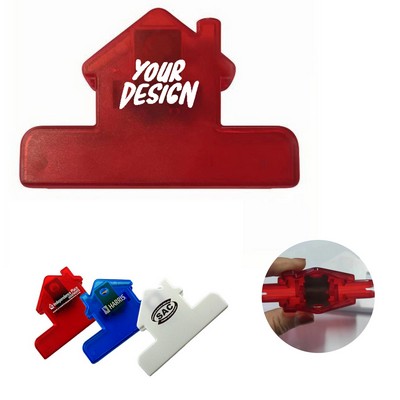 House Shaped Bag Clip