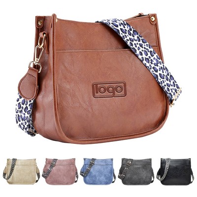 PU Leather Crossbody Bag