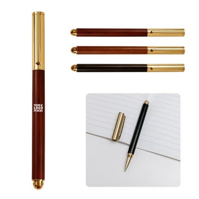 Wood Brass Ballpoint Pen