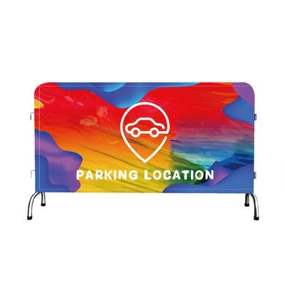 Stretchy Spandex Barrier Cover for Crowd Control Barricade Cloth