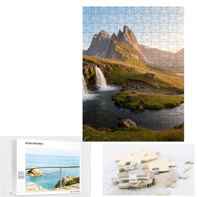 Personalized Wooden Jigsaw Puzzle - 200 Pieces