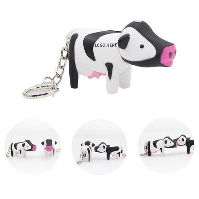 Mini Moo LED Sound Keyring