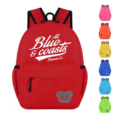 Double Zip Oxford Cloth Backpack