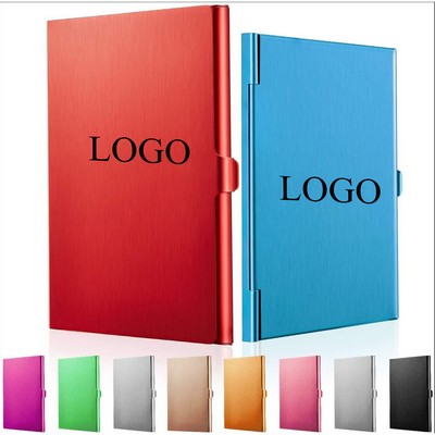 Aluminum Flip Top Business Card Holder