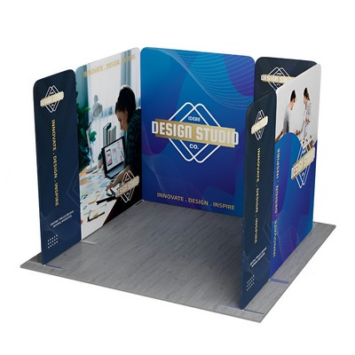 10' Magnetic Modular Fabric Display - U Shape (Double Sided)