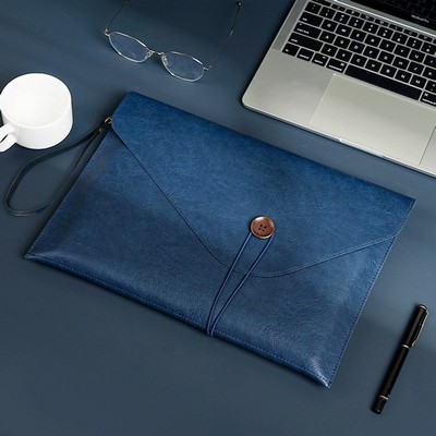 A4 Waterproof PU Leather Business Briefcase High-Capacity Storage Bag Handheld Bag