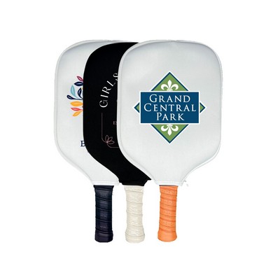 Branded Fiberglass Pickleball Paddle + Paddle Cover