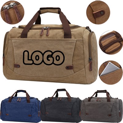 Large Capacity Canvas Duffle Bag