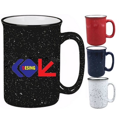 15oz Spotted Ceramic Mug