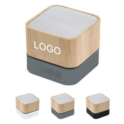Bamboo Wireless Square Portable Speaker